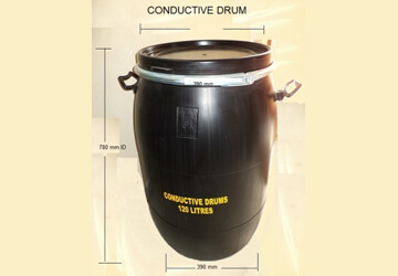 Conductive Products anti static conductive hdpe drum