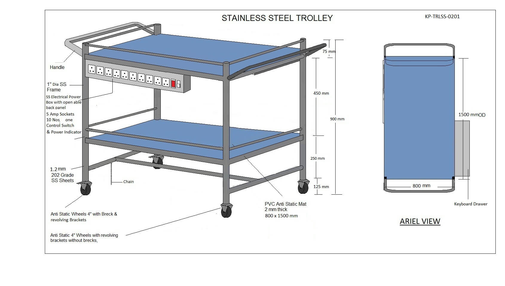 esd trolley Suppliers in India